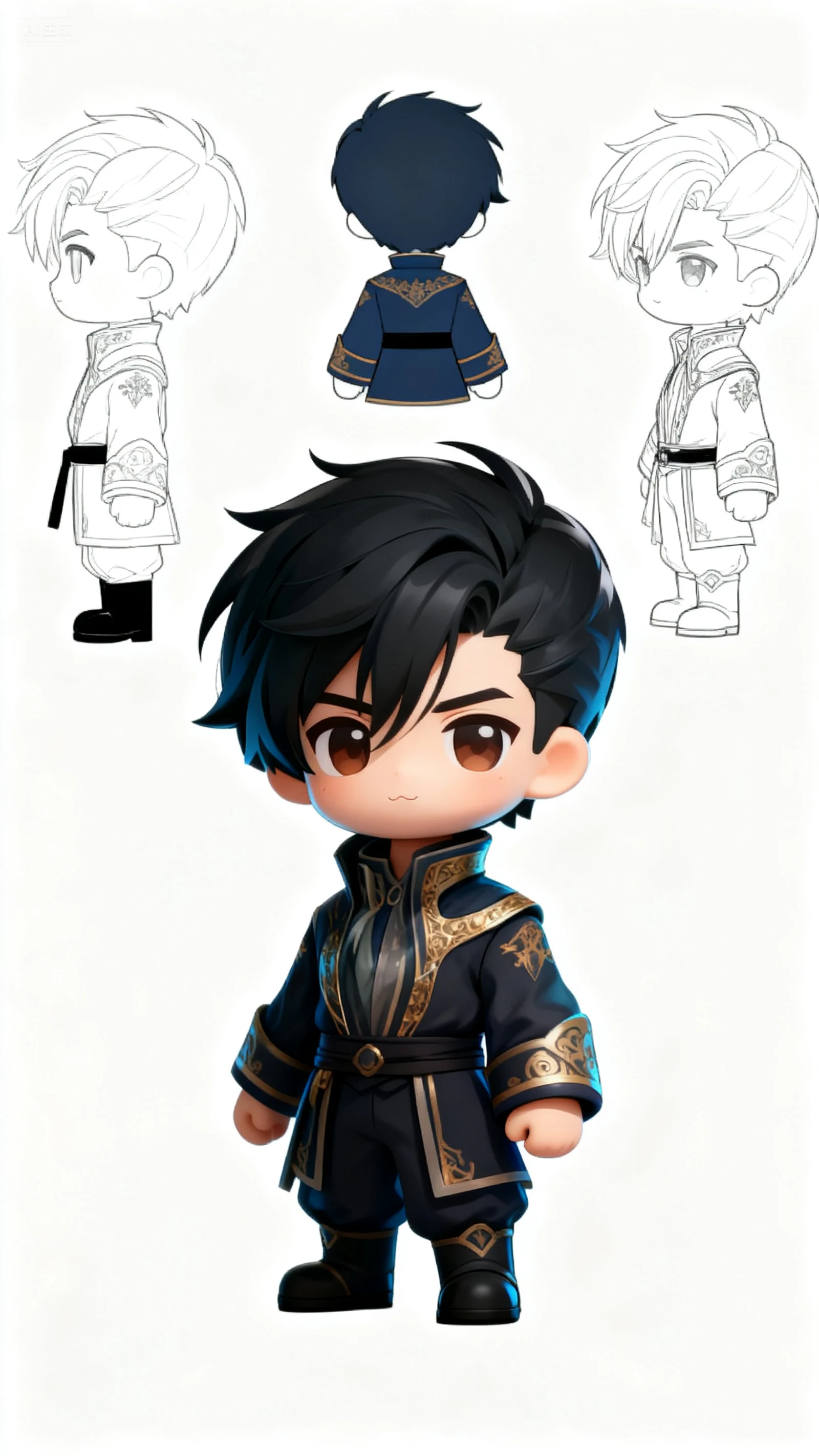 Xiao Ling · character study · Sanjiesan concept artwork