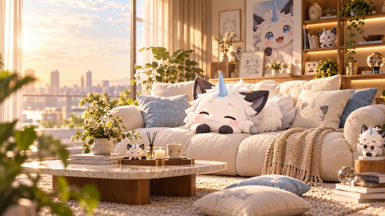 Characters at home · interior concept · Sanjiesan concept artwork