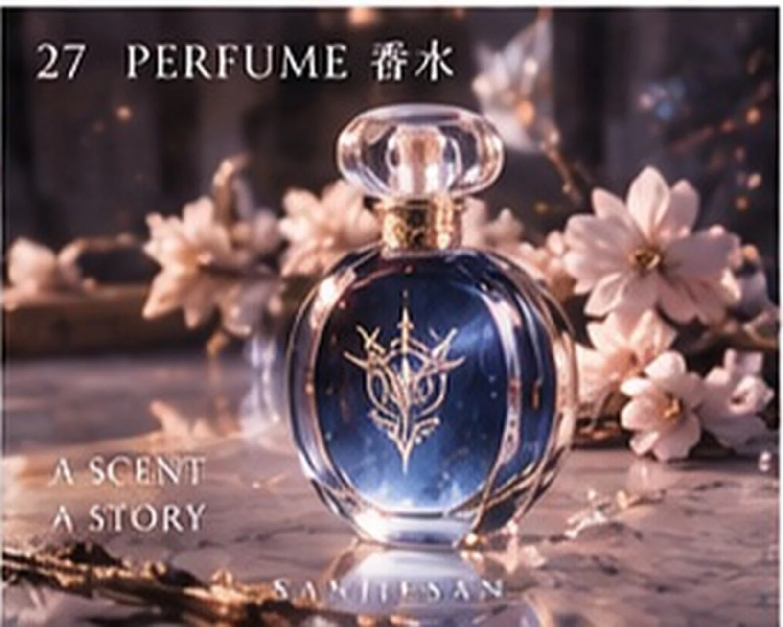 A fragrance story · bottle concept · Sanjiesan concept artwork