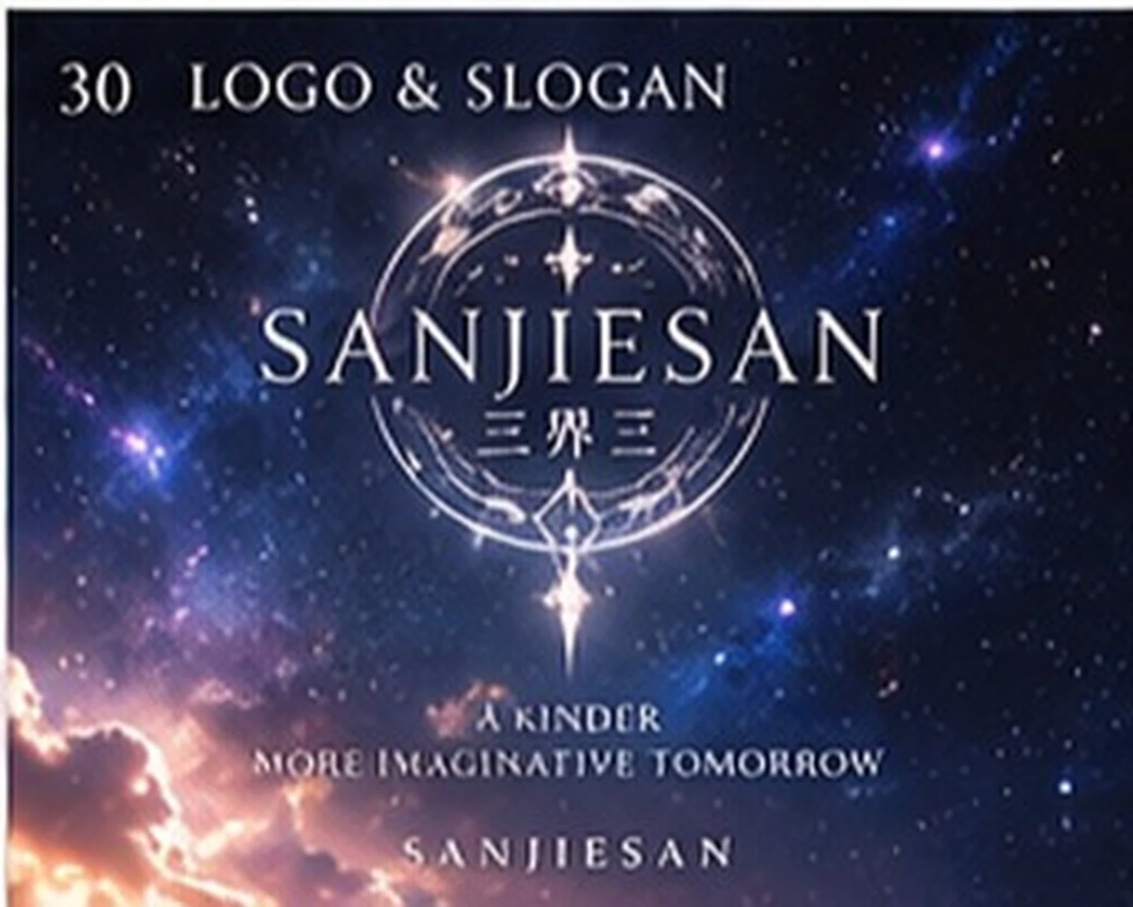 Sanjiesan · brand graphic study · Sanjiesan concept artwork